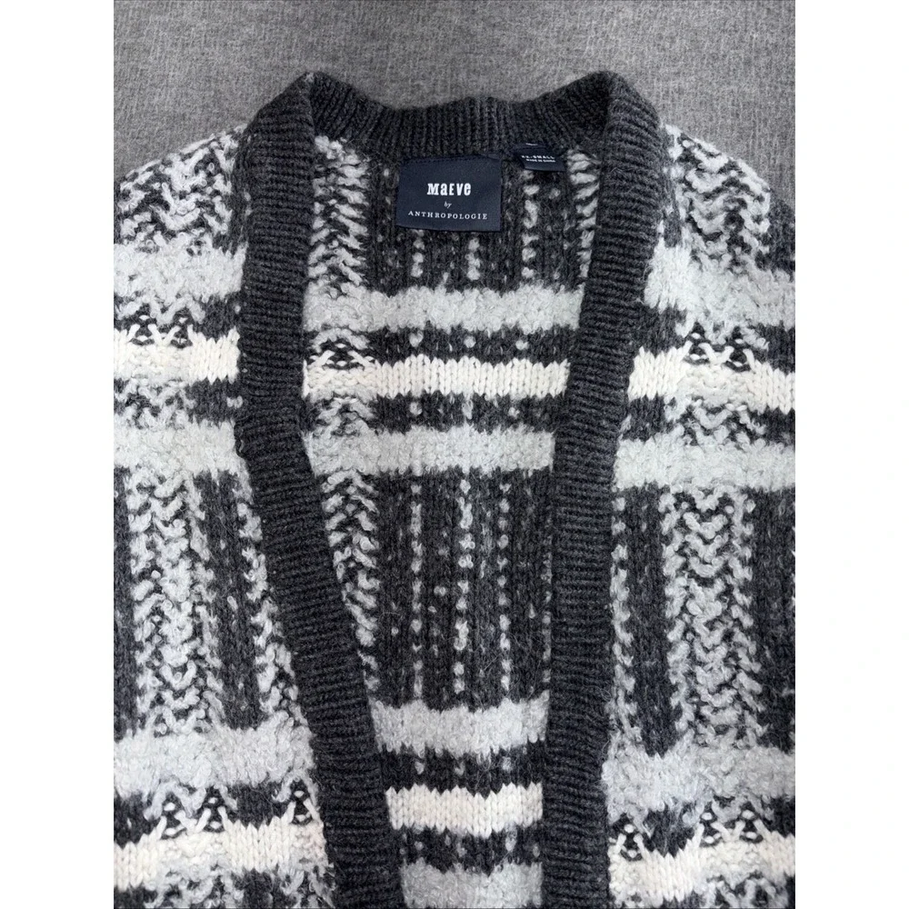 Maeve by Anthropologie‎ Freyja plaid cardigan Size XXS
